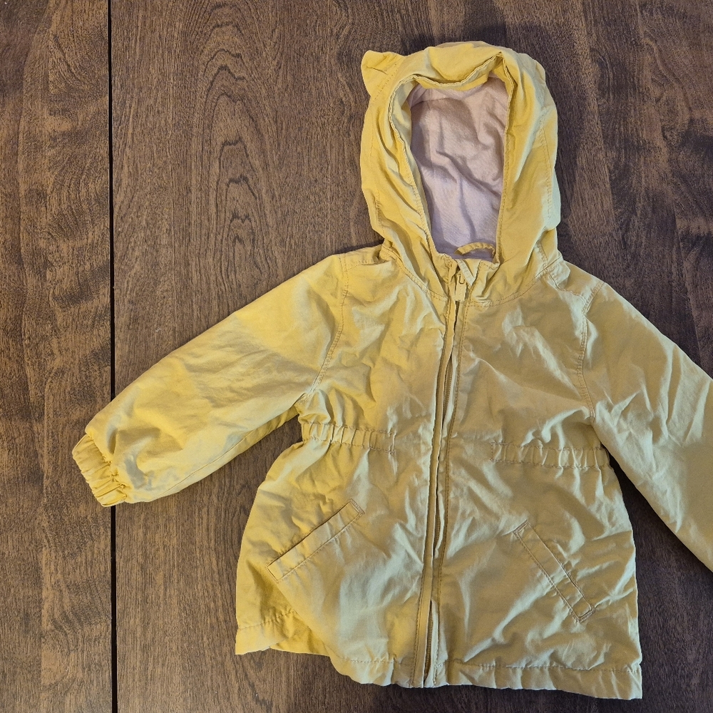 Old Navy Sunny Yellow Kids Raincoat with Hood